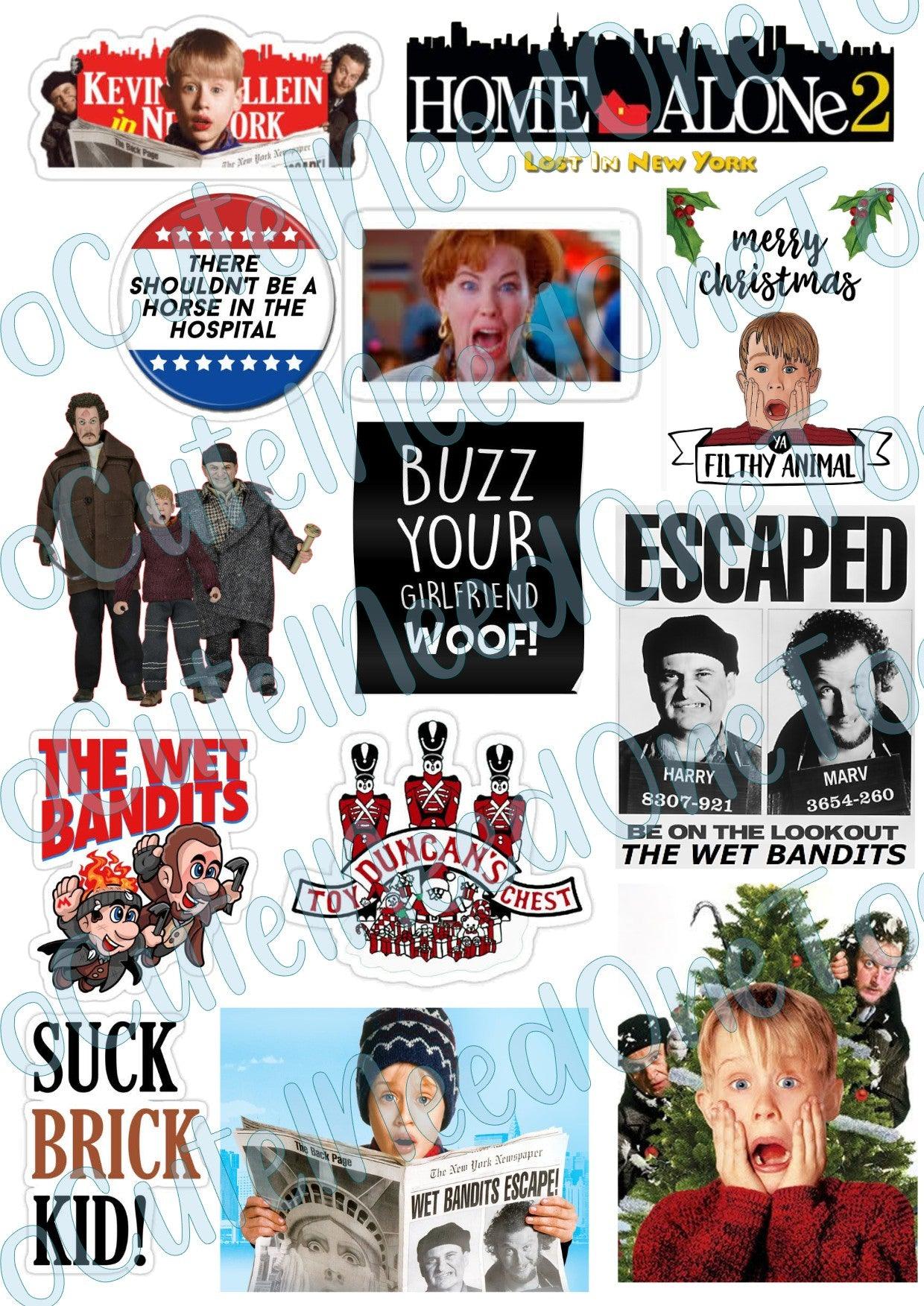 Home Alone Waterslide Decals - SoCuteINeedOneToo