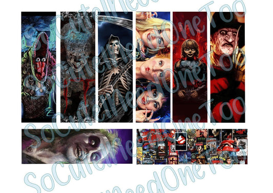 Horror Pen Wraps - Clear/White Waterslide Paper Ready To Use - SoCuteINeedOneToo