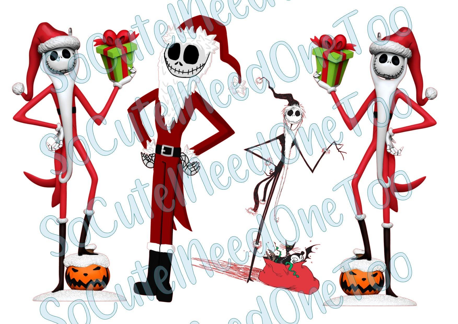 Jack - Santa Suit - on Clear/White Waterslide Paper Ready To Use - SoCuteINeedOneToo