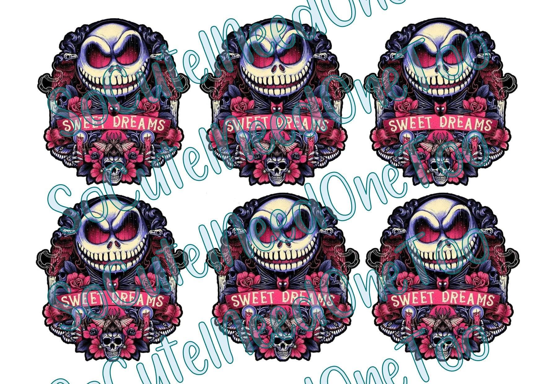 Jack - Sweet Dreams On Clear/White Waterslide Paper Ready To Use - SoCuteINeedOneToo