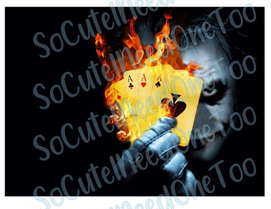 Joker Holding Cards Waterslide Wrap - SoCuteINeedOneToo