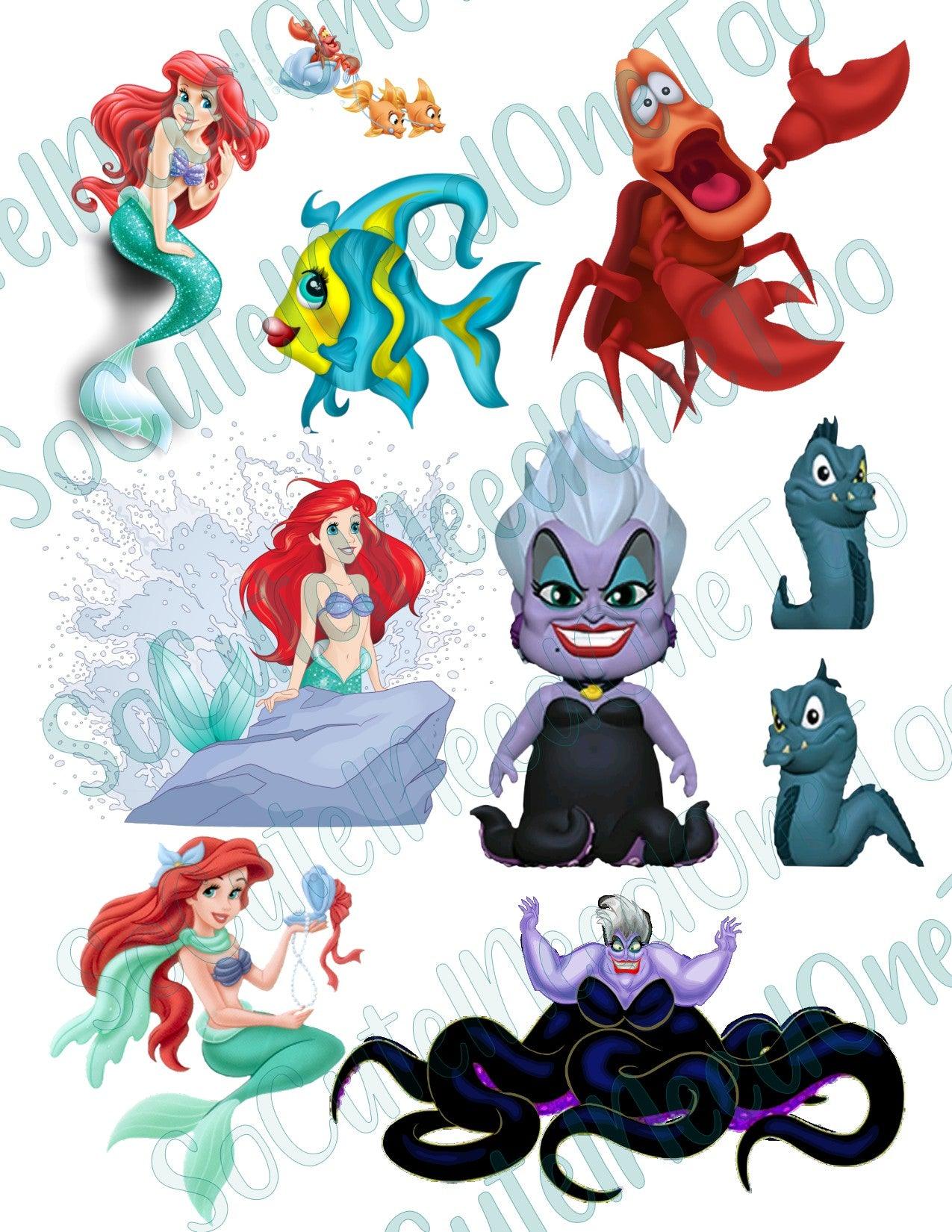 Little Mermaid #3 Waterslide Decals - SoCuteINeedOneToo
