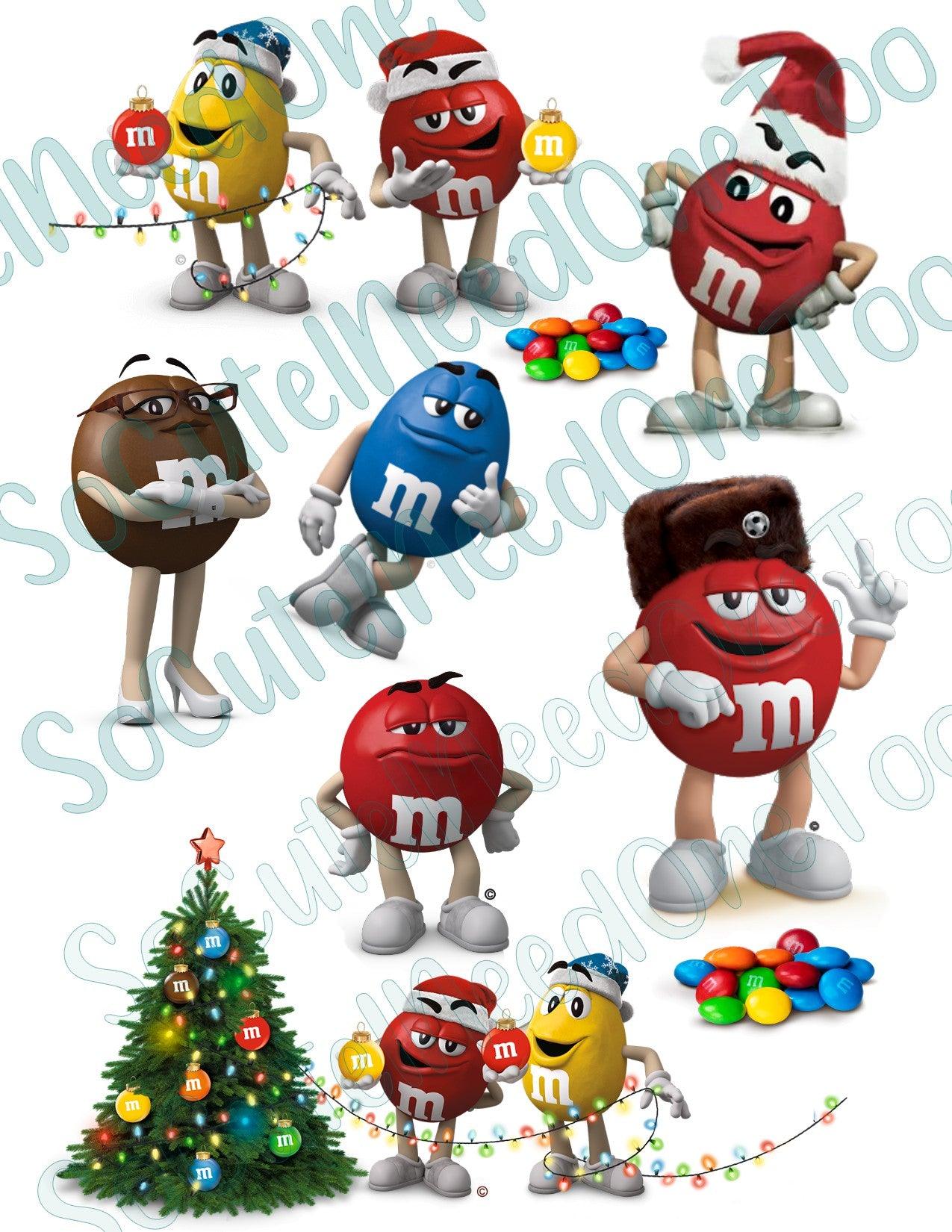 M & M Holidays On Clear Water Slide Paper Sealed and Ready To Use - SoCuteINeedOneToo