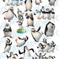 Madagascar Penguins on Clear/White Waterslide Paper Ready To Use - SoCuteINeedOneToo