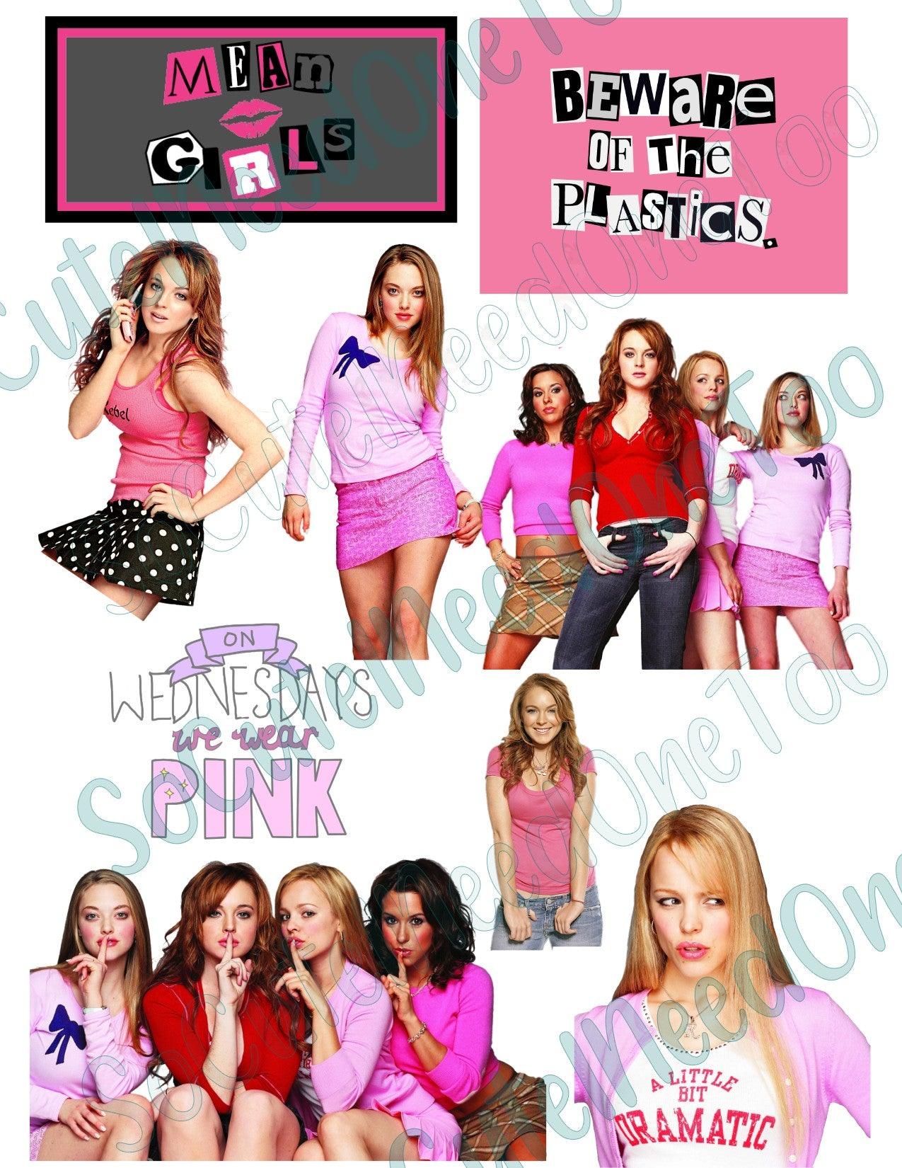 Mean Girls #3 on Clear Waterslide Paper Sealed & Ready To Use - SoCuteINeedOneToo