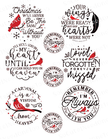 Memorial Album Waterslide Decals - SoCuteINeedOneToo