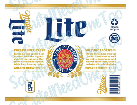 Miller Lite Waterslide Wrap - SoCuteINeedOneToo