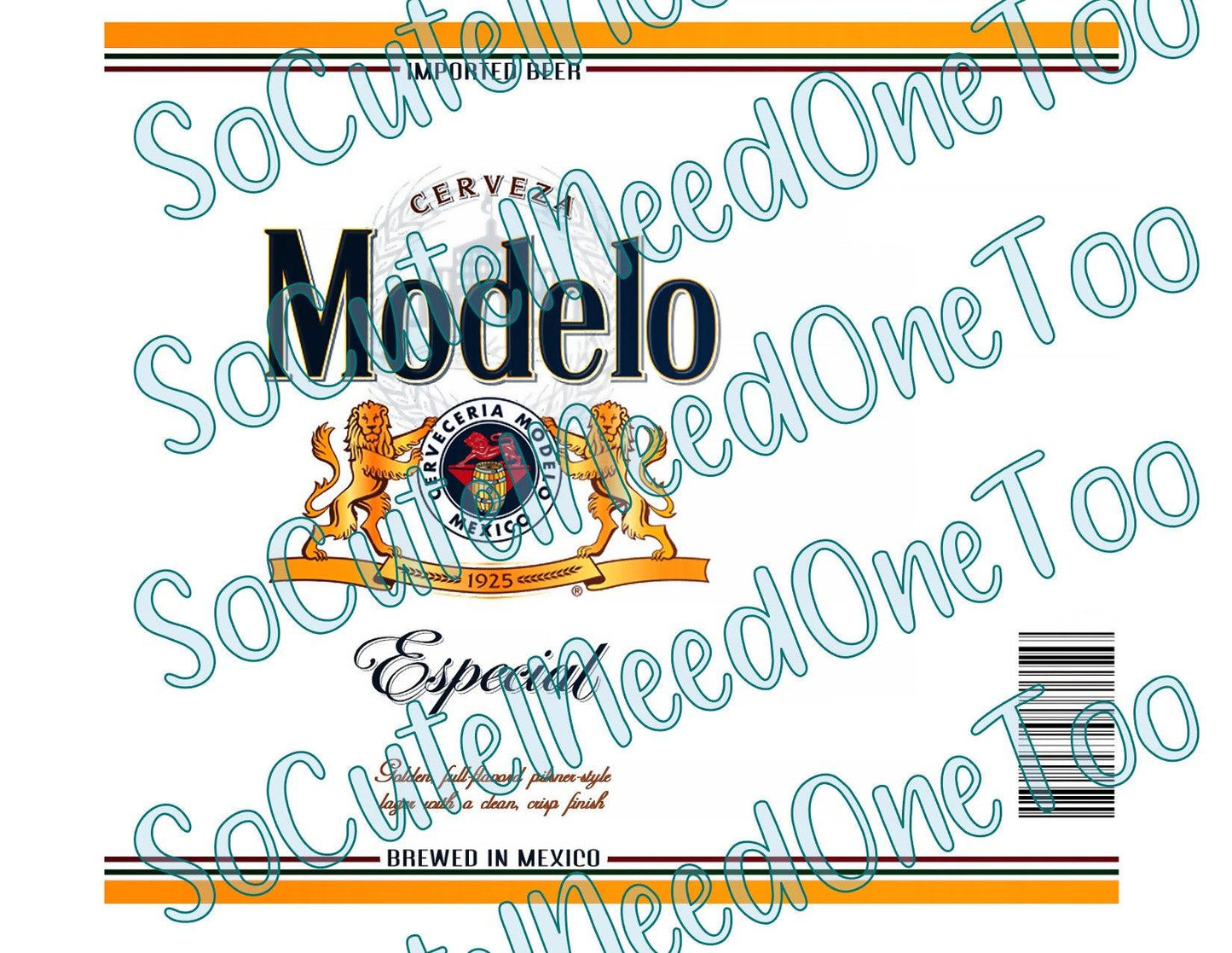 Modelo Beer Waterslide Wrap - SoCuteINeedOneToo