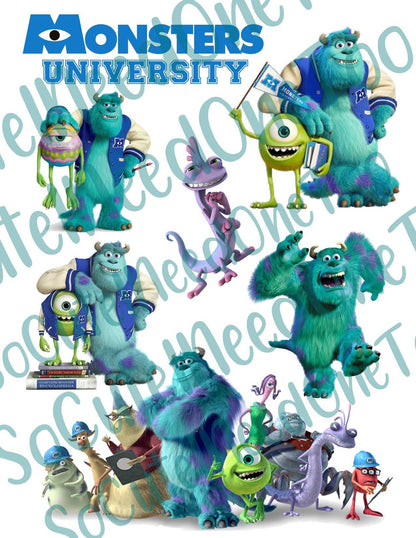 Monster #5 On Clear/White Waterslide Paper - Ready To Use - SoCuteINeedOneToo