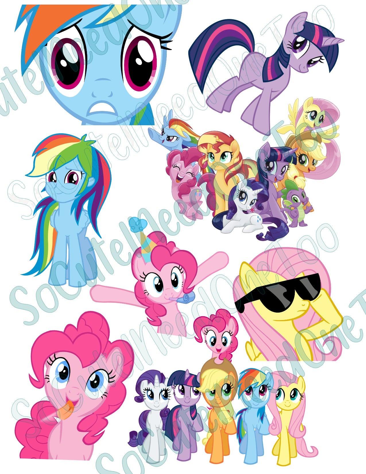 My Little Pony #1 on Clear Water Slide Paper Sealed & Ready To Use - SoCuteINeedOneToo
