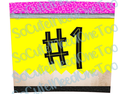 Pencil #1, #2 & #3 Waterslide Wrap - SoCuteINeedOneToo