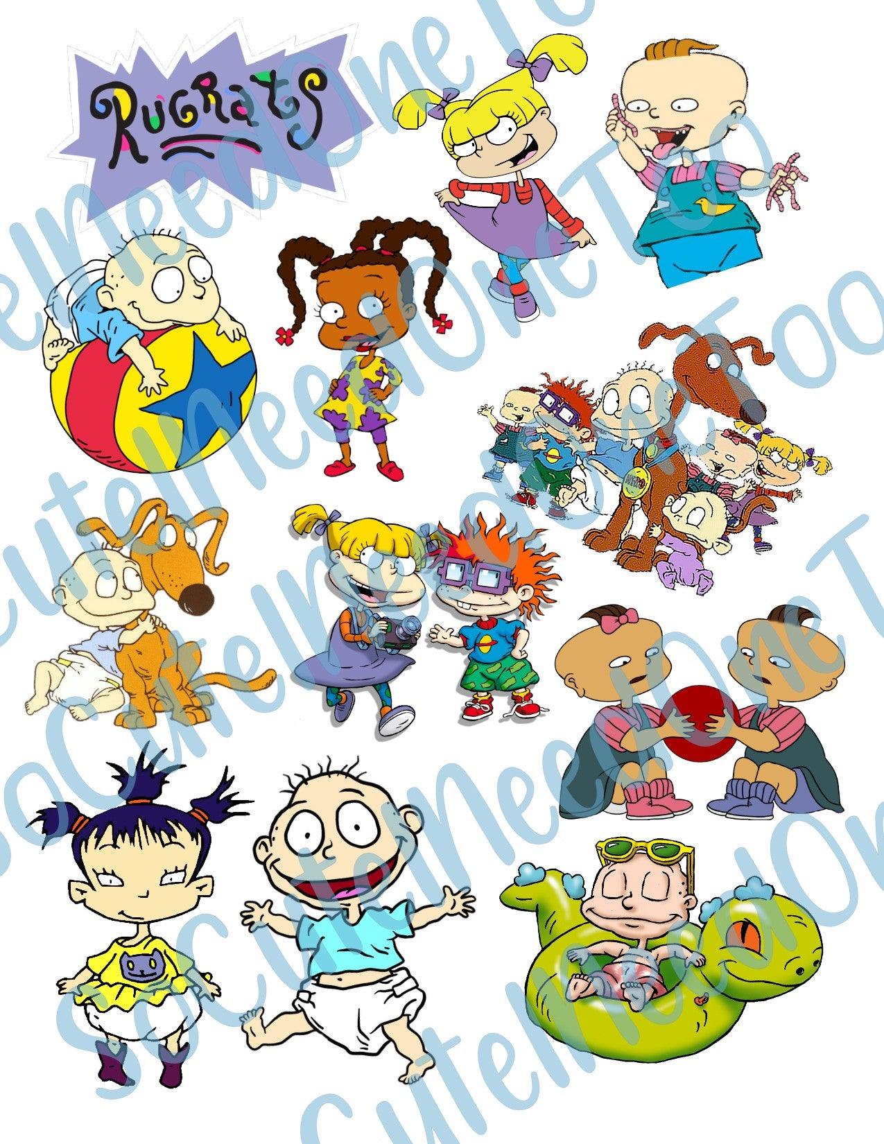 Rugrats #1 on Clear Waterslide Paper Ready To Use - SoCuteINeedOneToo