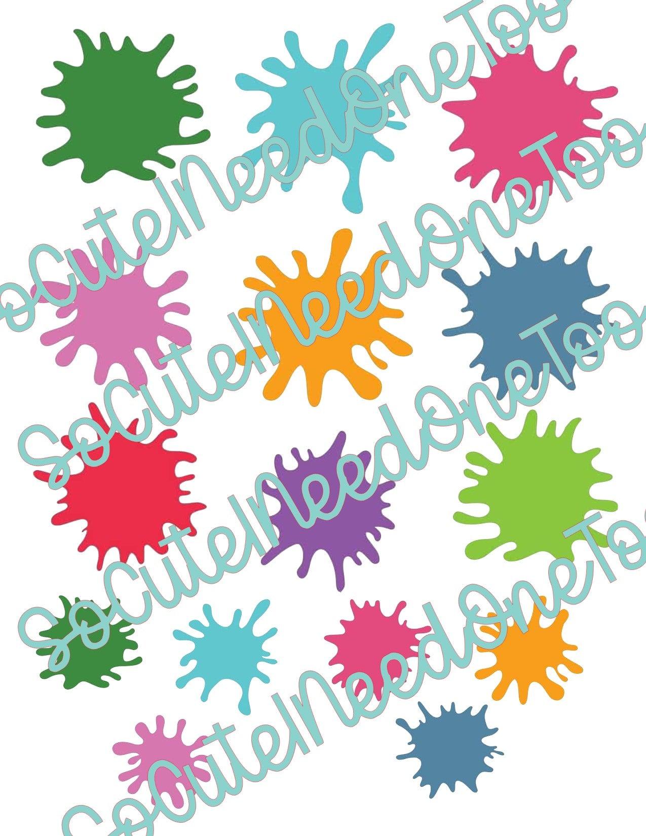 RUGRATS SPLATS- On Clear/White Water Slide Paper Ready To Use - SoCuteINeedOneToo