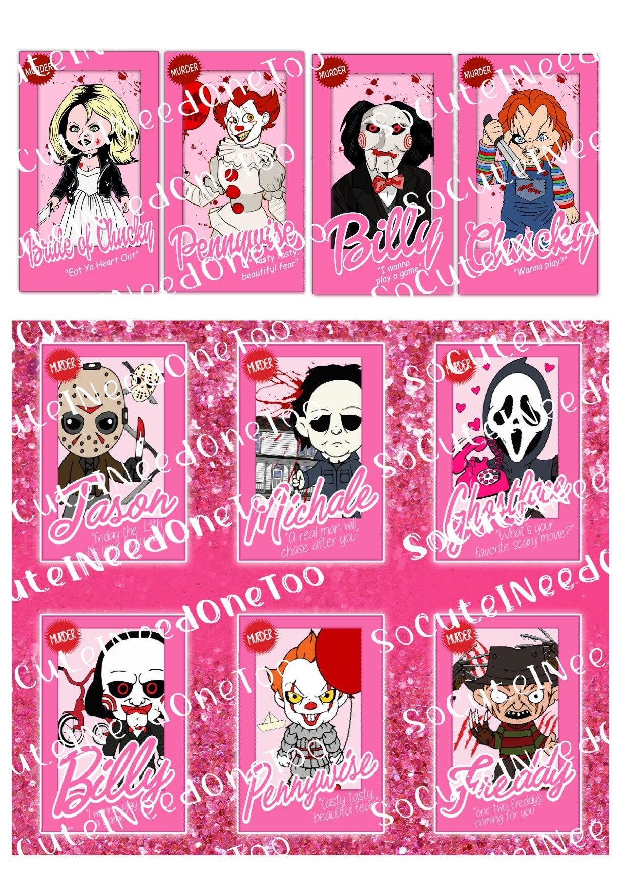 Serial Killers In Pink Waterslide Decals - SoCuteINeedOneToo