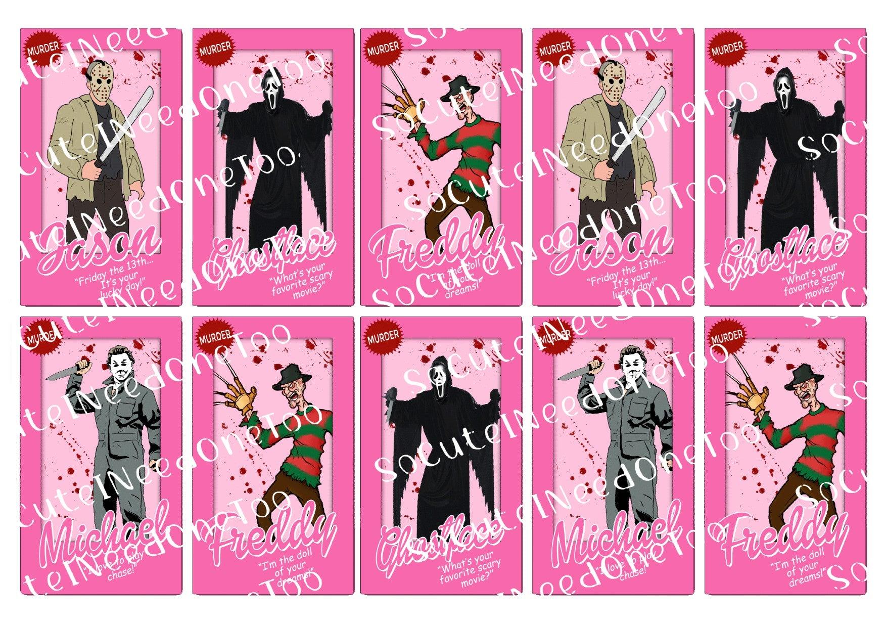 Serial Killers Pink #3 Waterslide Decals - SoCuteINeedOneToo