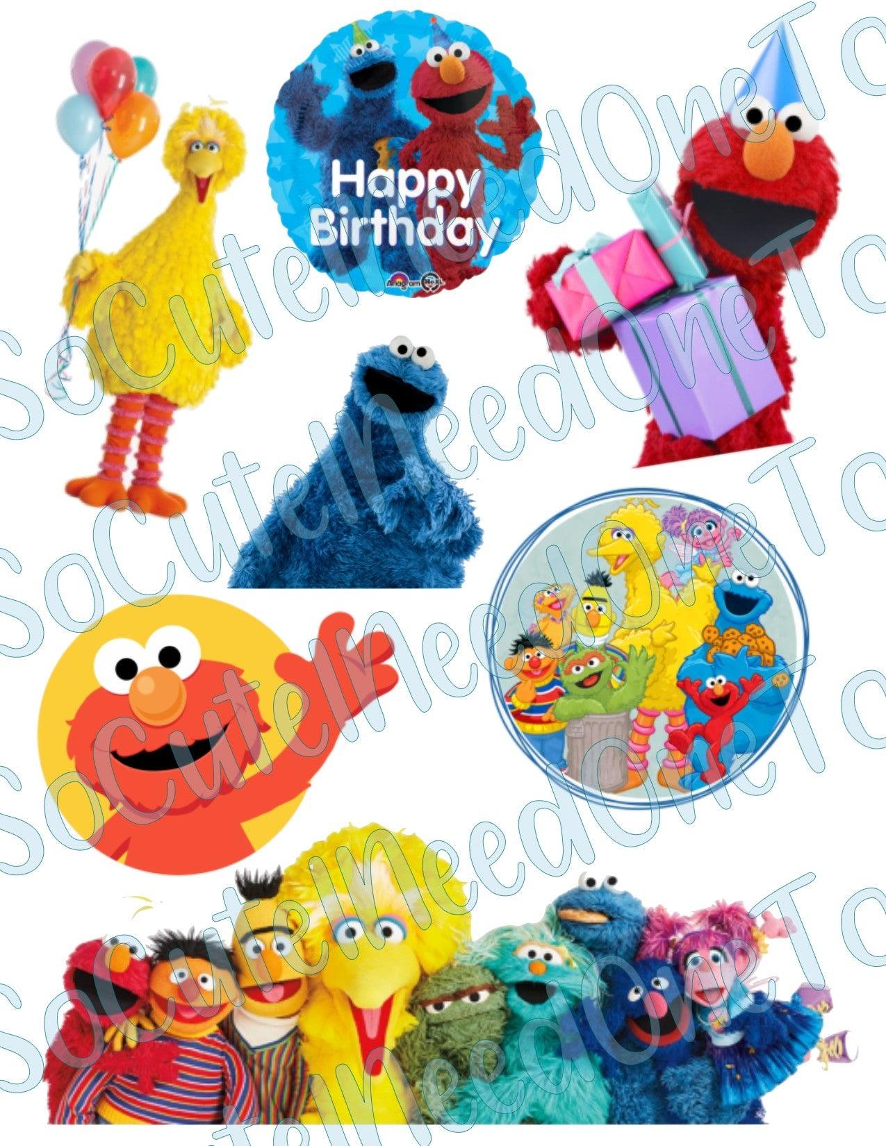 Sesame Street #4 on Clear Water Slide Paper Sealed & Ready To Use - SoCuteINeedOneToo