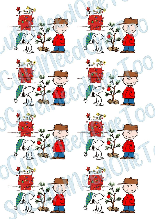 Snoopy Christmas Waterslide Decals - SoCuteINeedOneToo