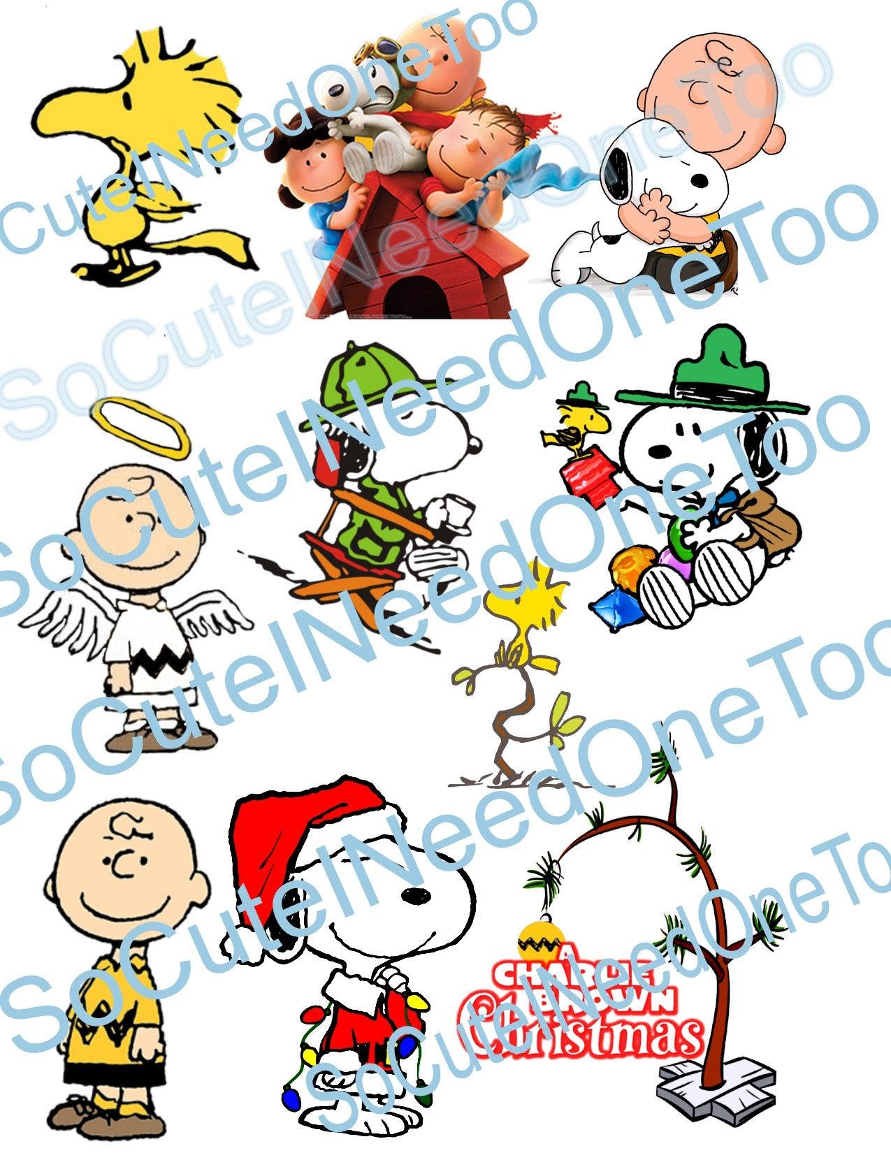 SNOOPY COLLECTION on Clear/White Waterslide Paper - Ready To Use - SoCuteINeedOneToo