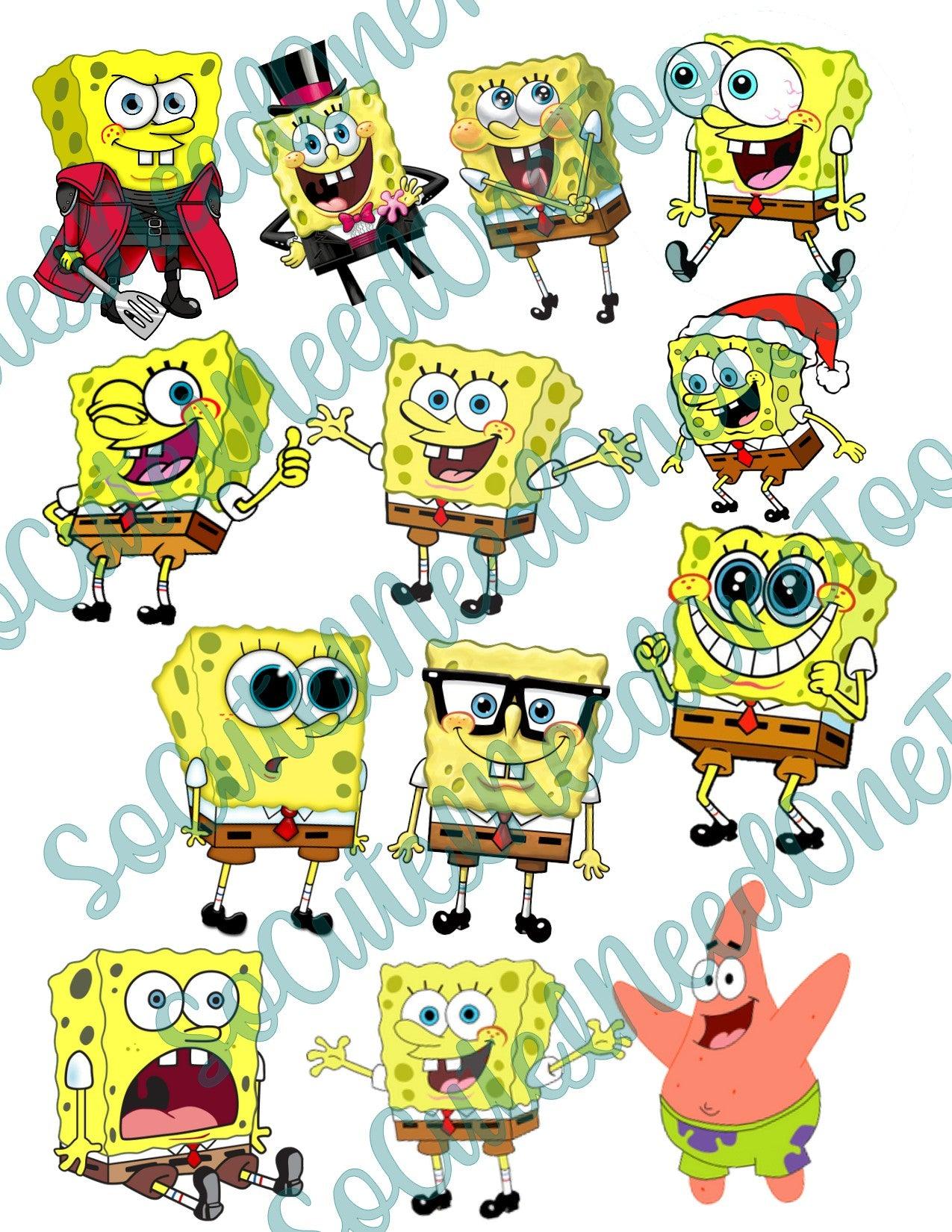 Sponge Bob Square Pants On Clear Water Slide Paper Sealed and Ready To Use - SoCuteINeedOneToo