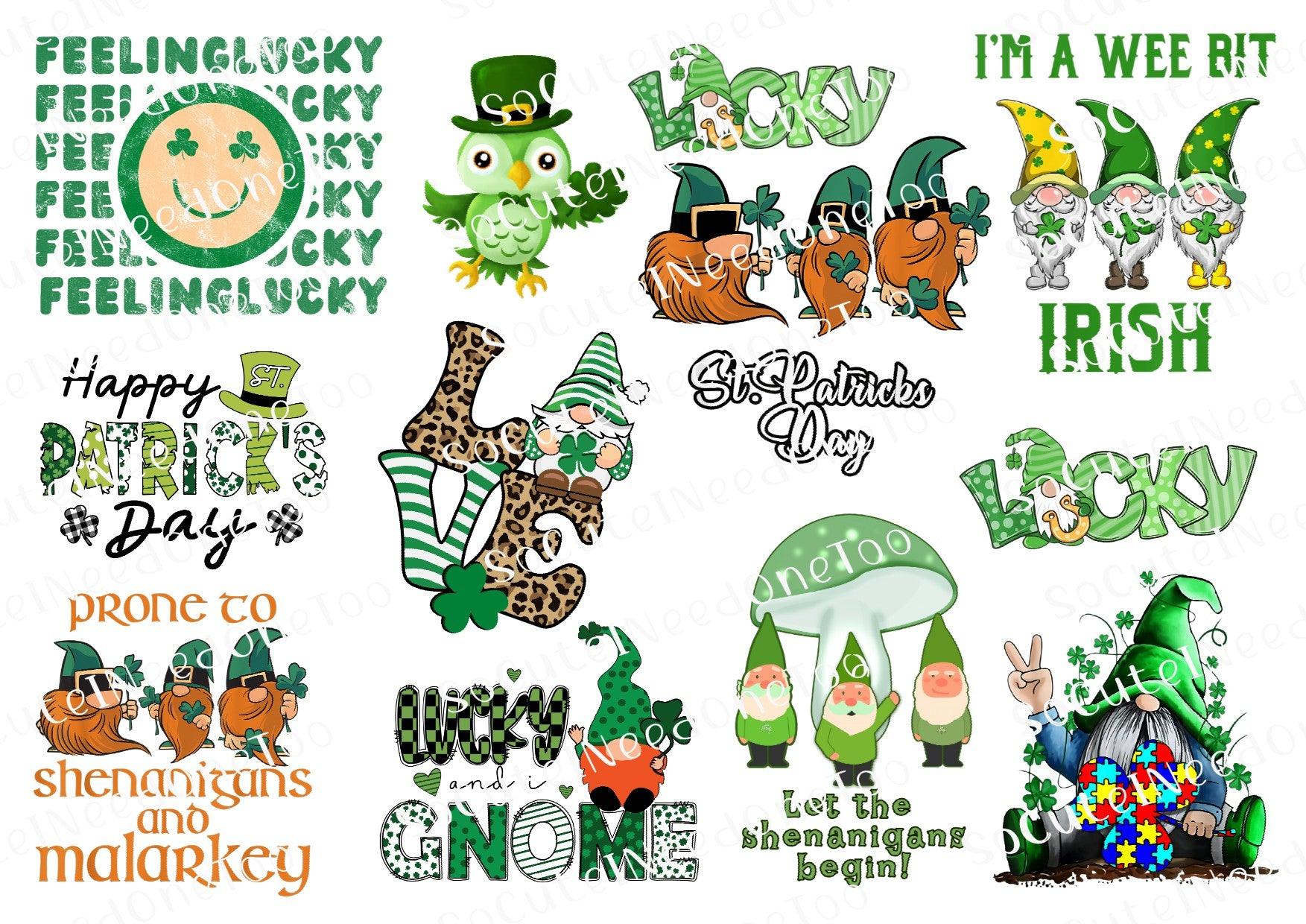 St. Patrick's Day #11 Waterslide Decals - SoCuteINeedOneToo