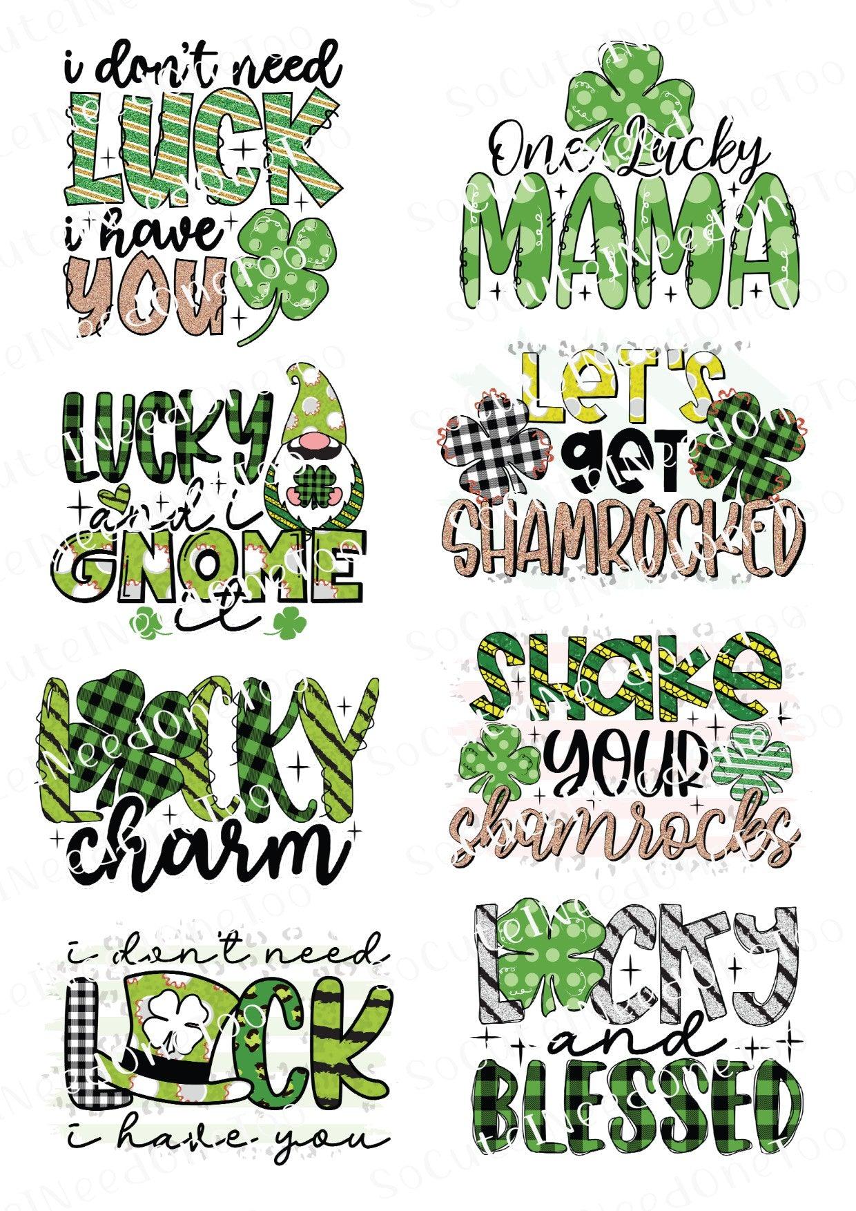 St. Patrick's Day #16 Waterslide Decals - SoCuteINeedOneToo