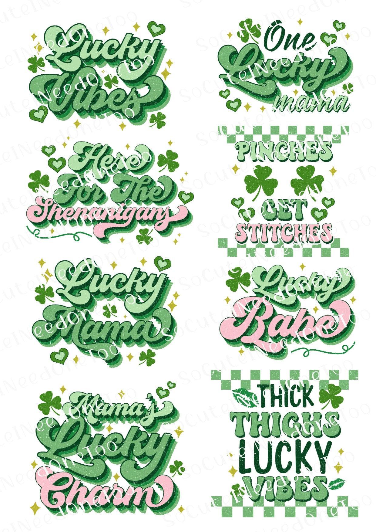 St. Patrick's Day #3 Waterslide Decals - SoCuteINeedOneToo