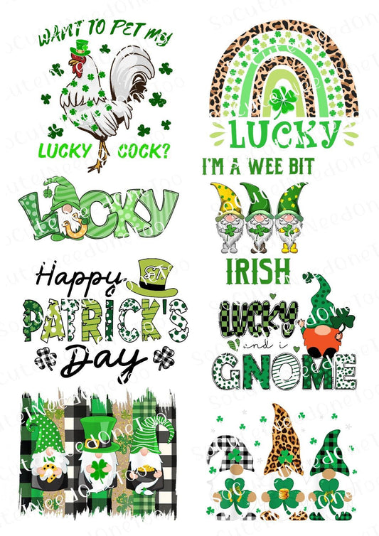 St. Patrick's Day #6 Waterslide Decals - SoCuteINeedOneToo