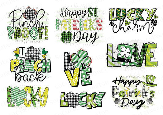 St. Patrick's Day #7 Waterslide Decals - SoCuteINeedOneToo
