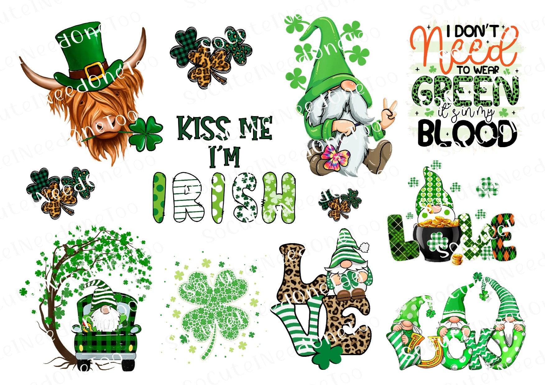 St. Patrick's Day #8 Waterslide Decals - SoCuteINeedOneToo