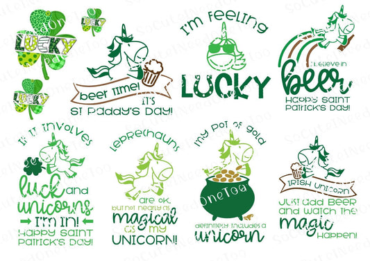 St. Patrick's Day #9 Waterslide Decals - SoCuteINeedOneToo
