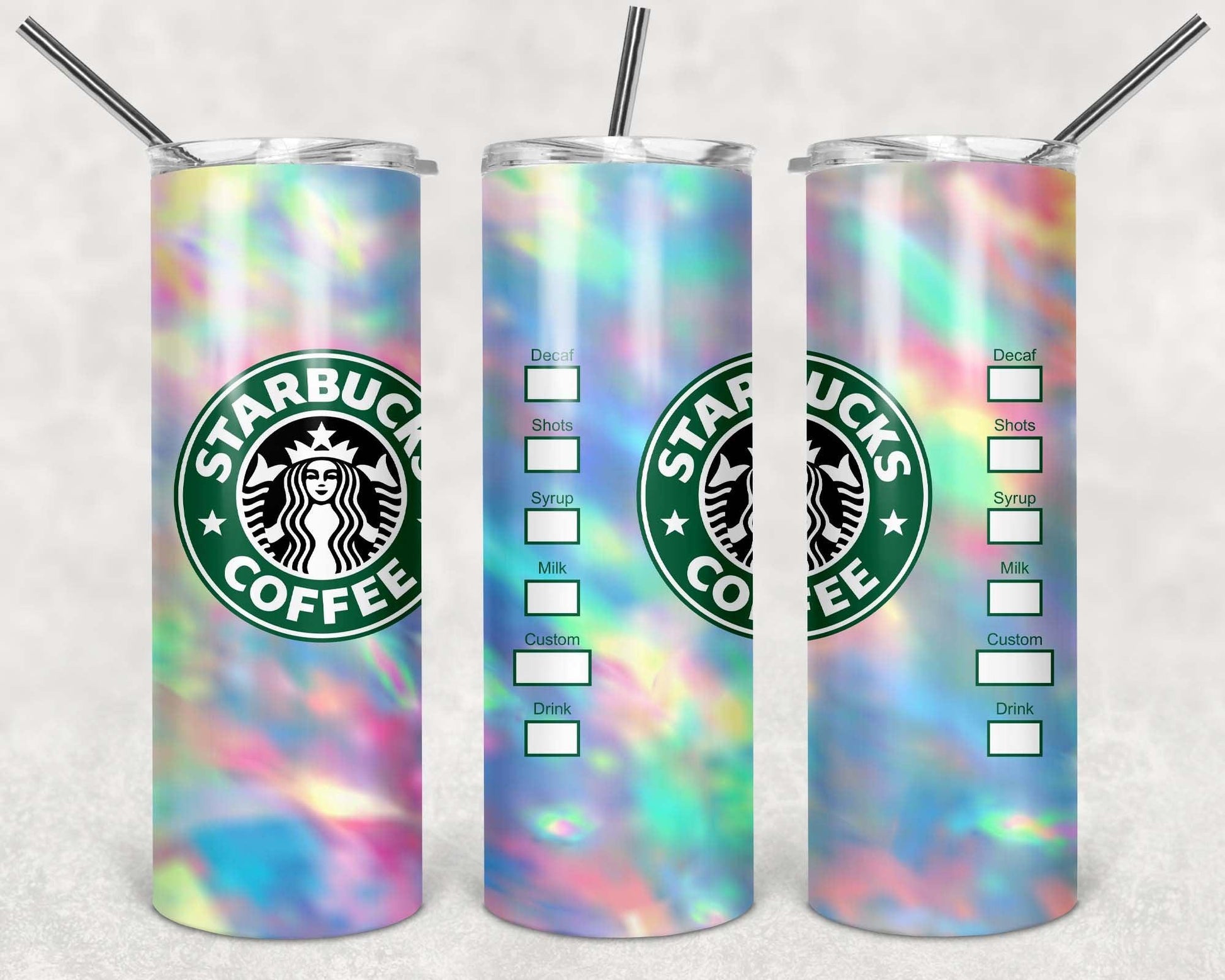 Starbucks Wraps 12 Options Waterslide Wraps - SoCuteINeedOneToo