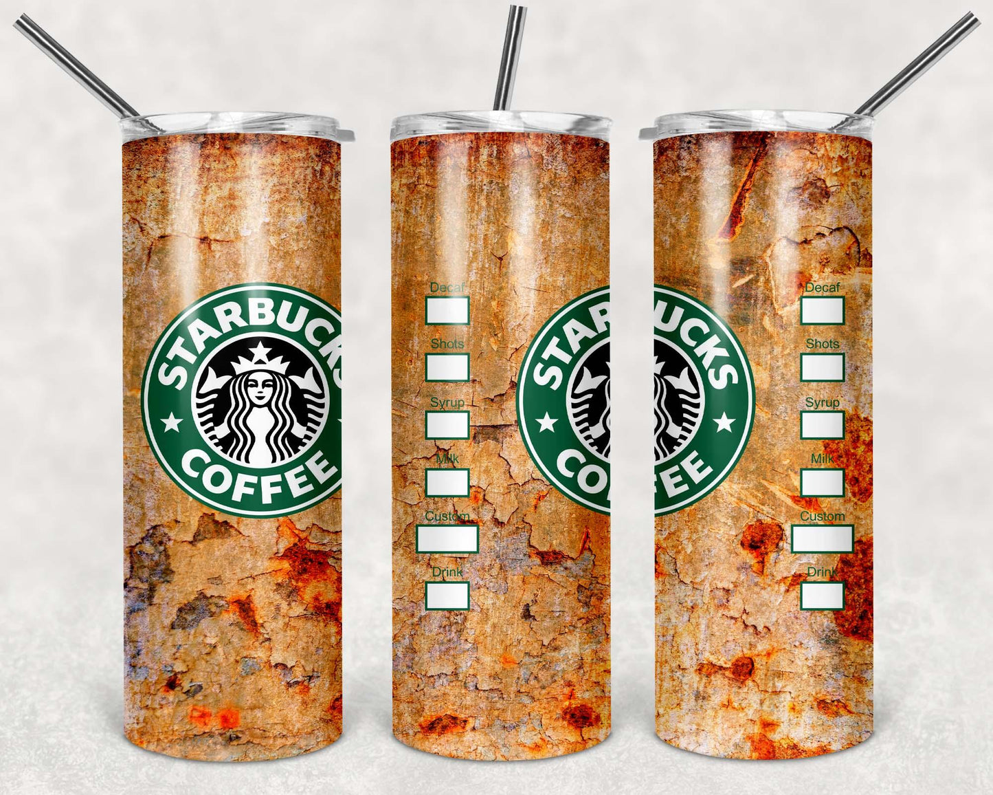 Starbucks Wraps 12 Options Waterslide Wraps - SoCuteINeedOneToo