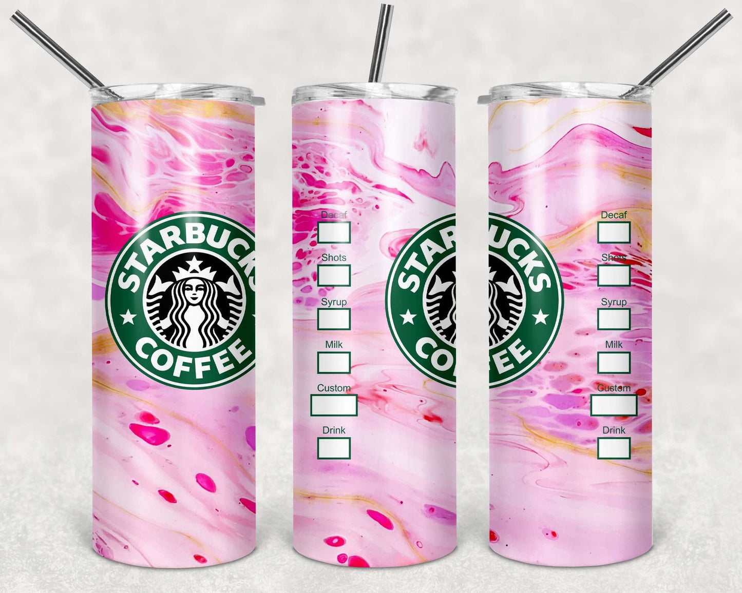 Starbucks Wraps 12 Options Waterslide Wraps - SoCuteINeedOneToo