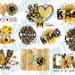 Sunflower #10 on Clear/White Waterslide Paper Ready To Use - SoCuteINeedOneToo