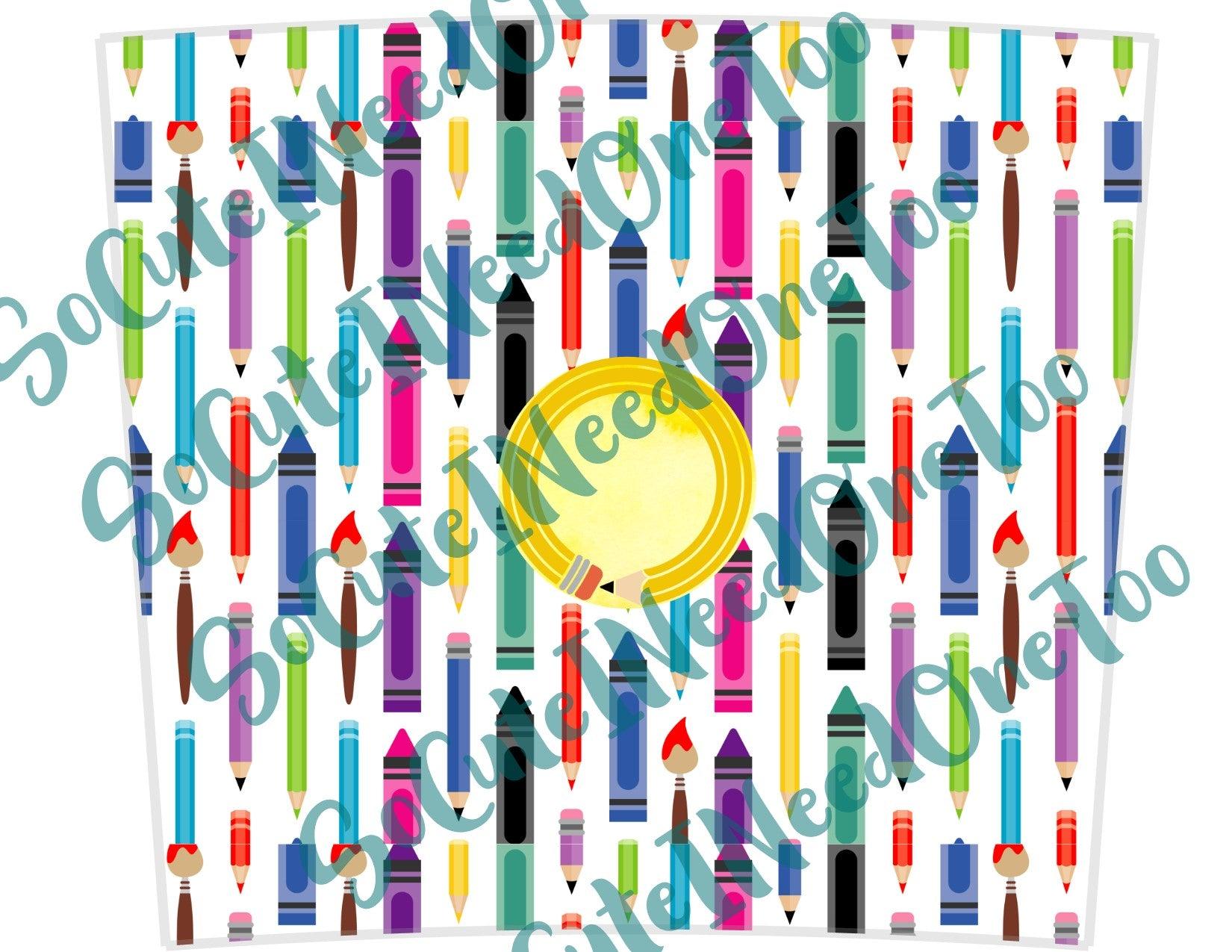 Teacher #1 Waterslide Wrap - SoCuteINeedOneToo