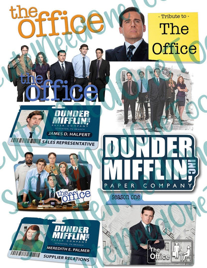 The Office #2 On Clear/White Waterslide Paper Ready To Use - SoCuteINeedOneToo