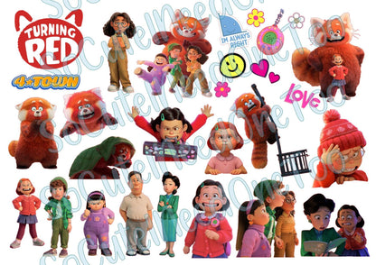 Turning Red on Clear/White Waterslide Paper Ready To Use - SoCuteINeedOneToo