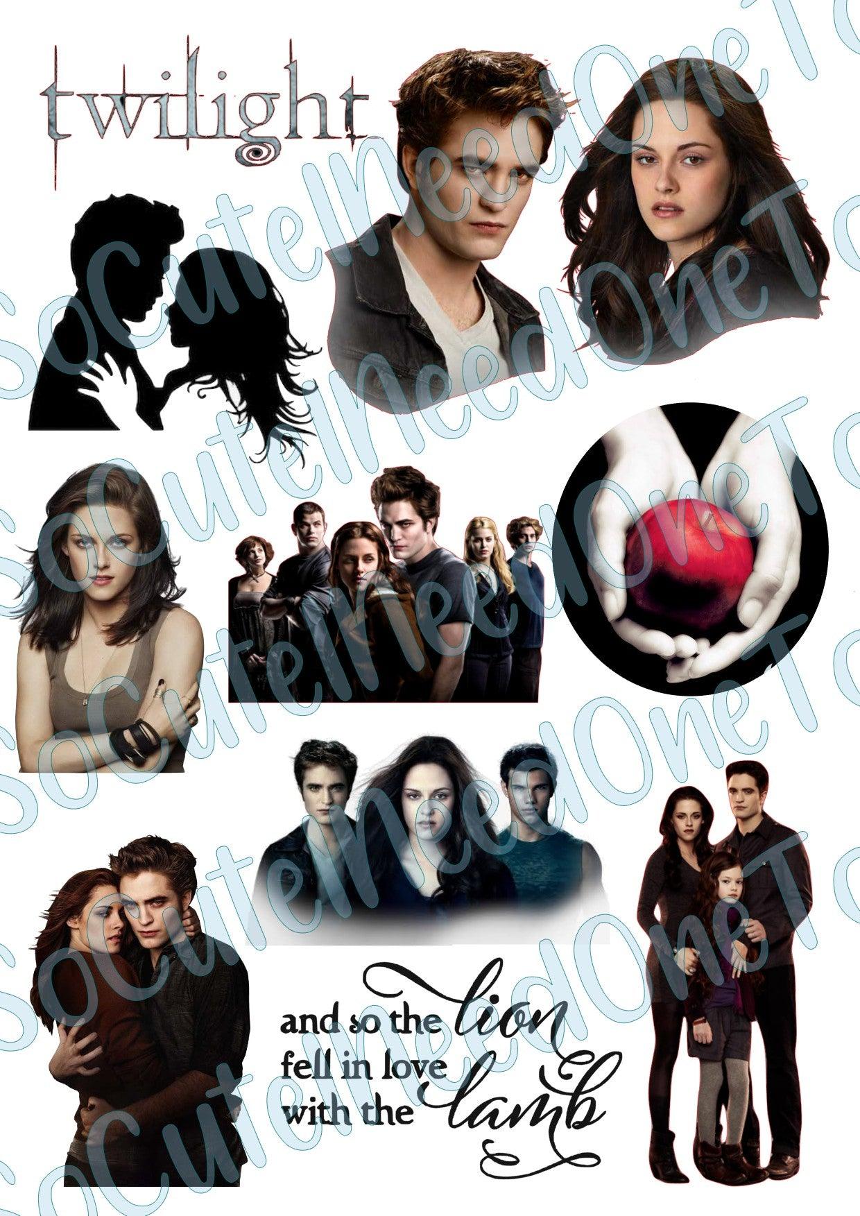 Twilight on Clear/White Waterslide Paper Ready To Use - SoCuteINeedOneToo