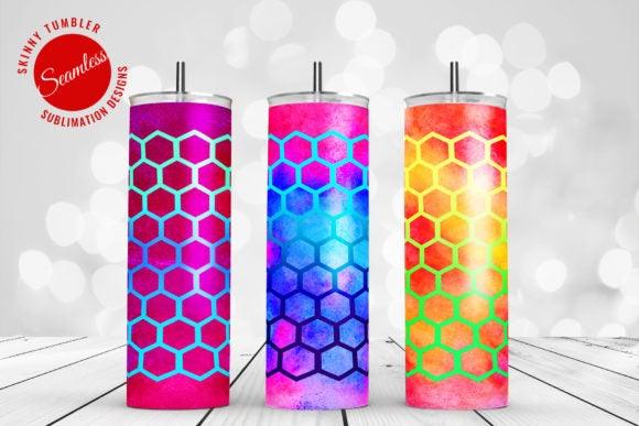 Watercolor Honeycomb Wraps #1, #2, #3 Waterslide Wrap - SoCuteINeedOneToo