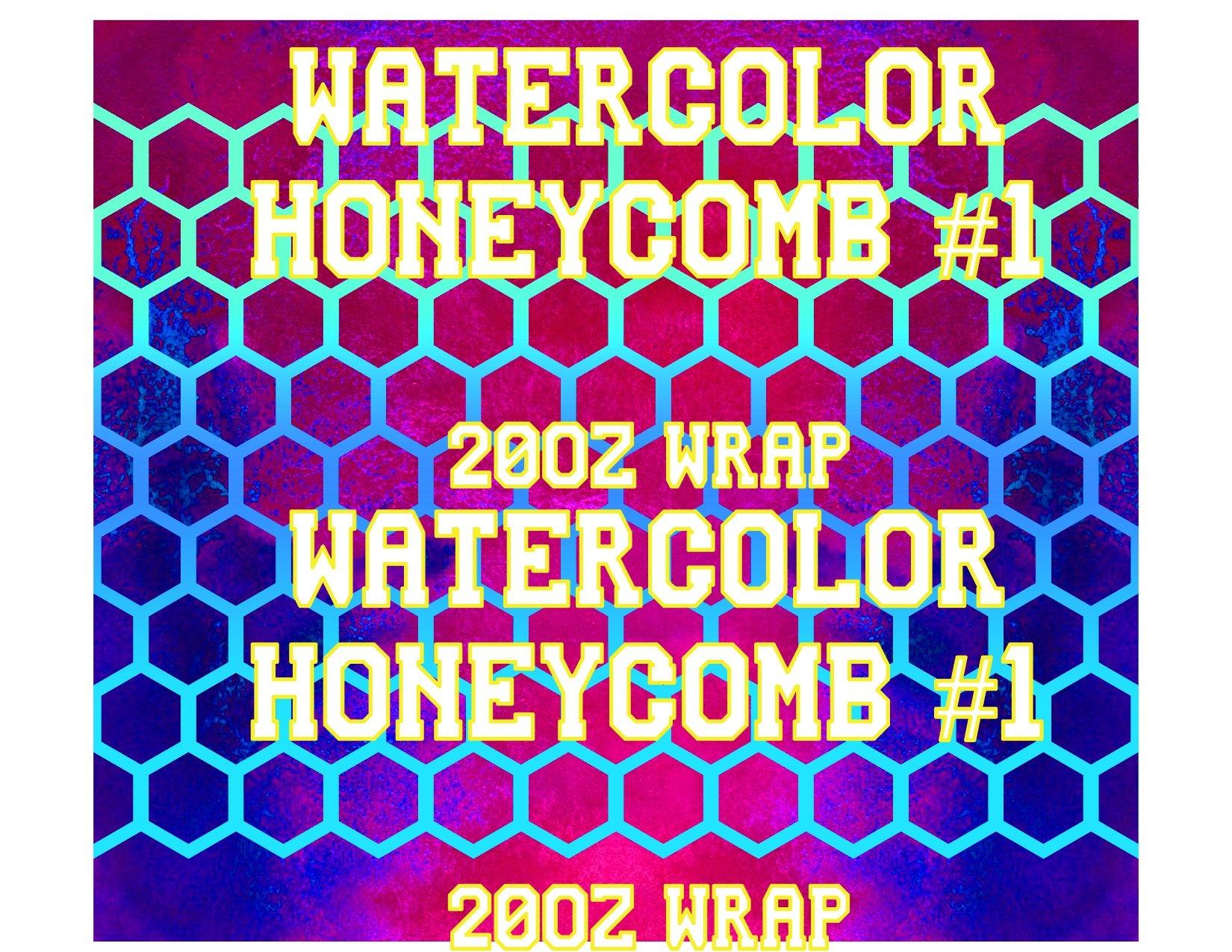 Watercolor Honeycomb Wraps #1, #2, #3 Waterslide Wrap - SoCuteINeedOneToo