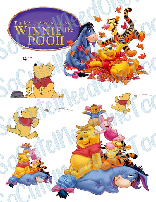 Winnie Pooh #10 Waterslide Decals - SoCuteINeedOneToo