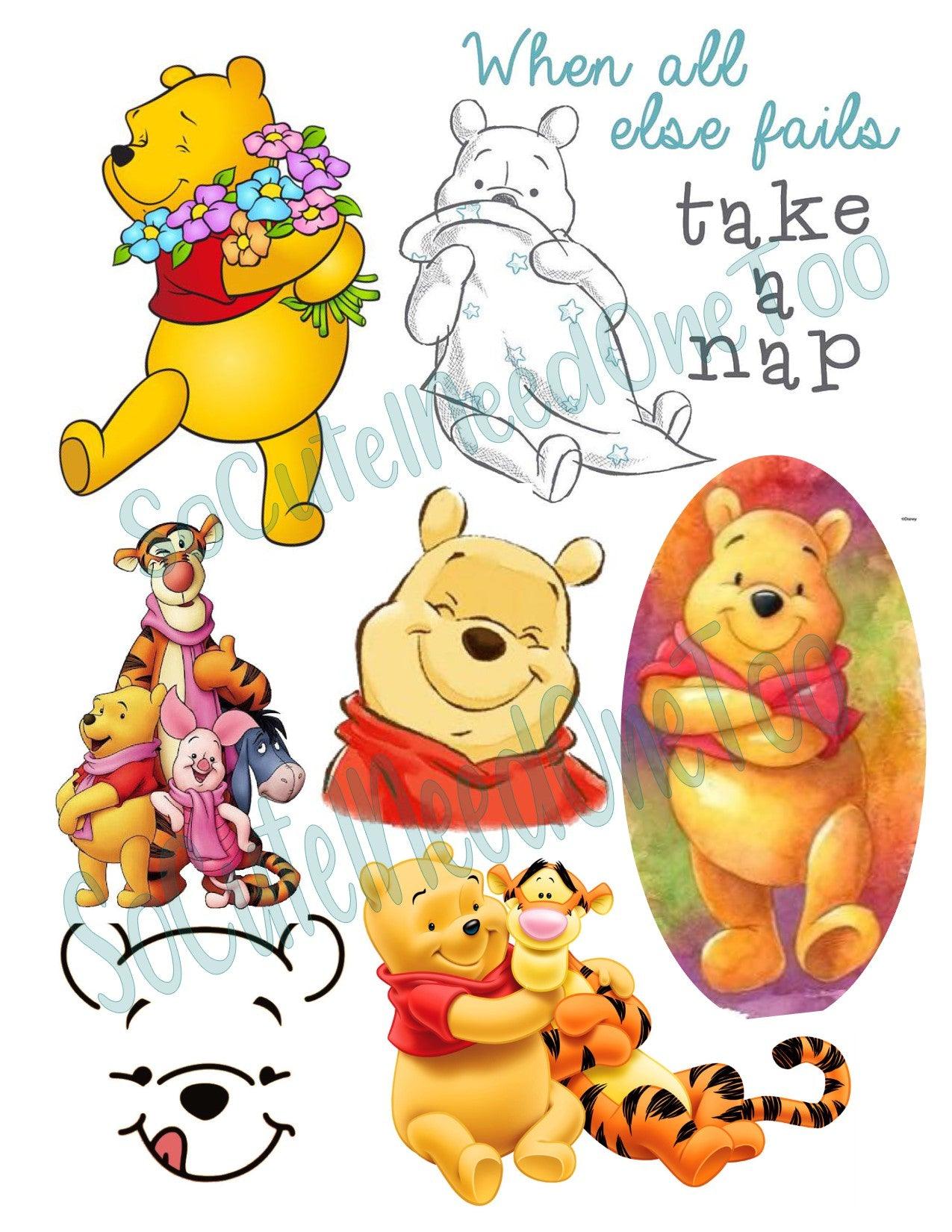 Winnie Pooh #3 Waterslide Decals - SoCuteINeedOneToo