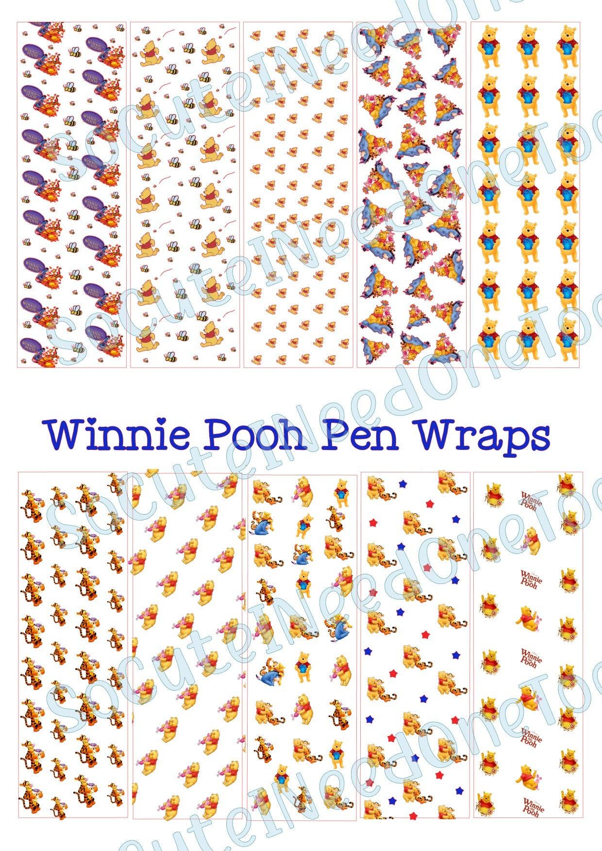 Winnie Pooh Pen Wraps - SoCuteINeedOneToo