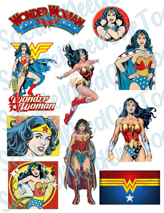Wonder Woman Waterslide Decals - SoCuteINeedOneToo